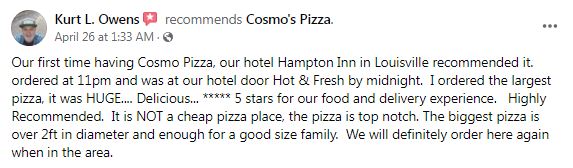 Cosmo's Pizza review | 5 best pizza places in boulder