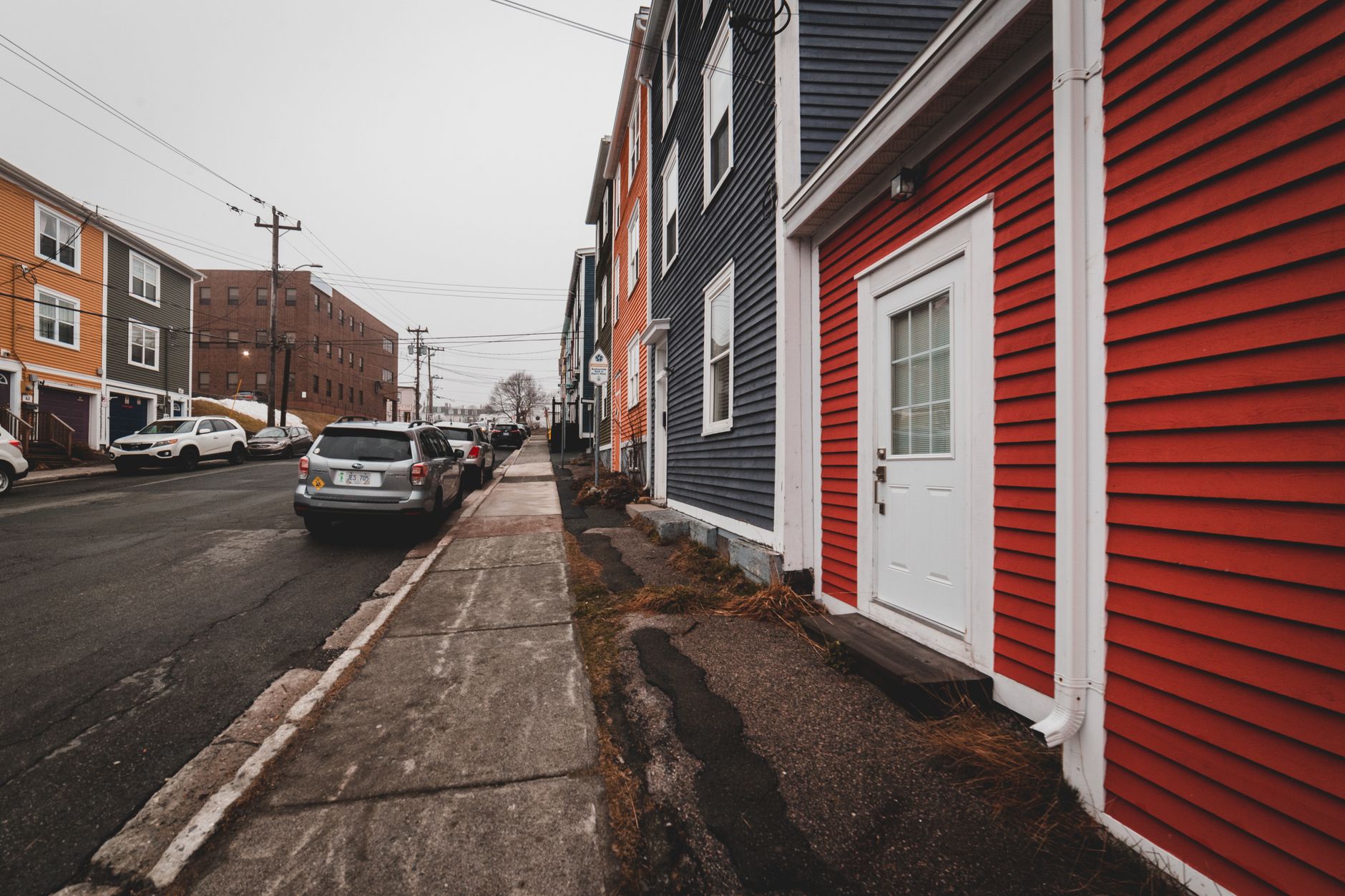 Residential houses on a Boulder Colorado street