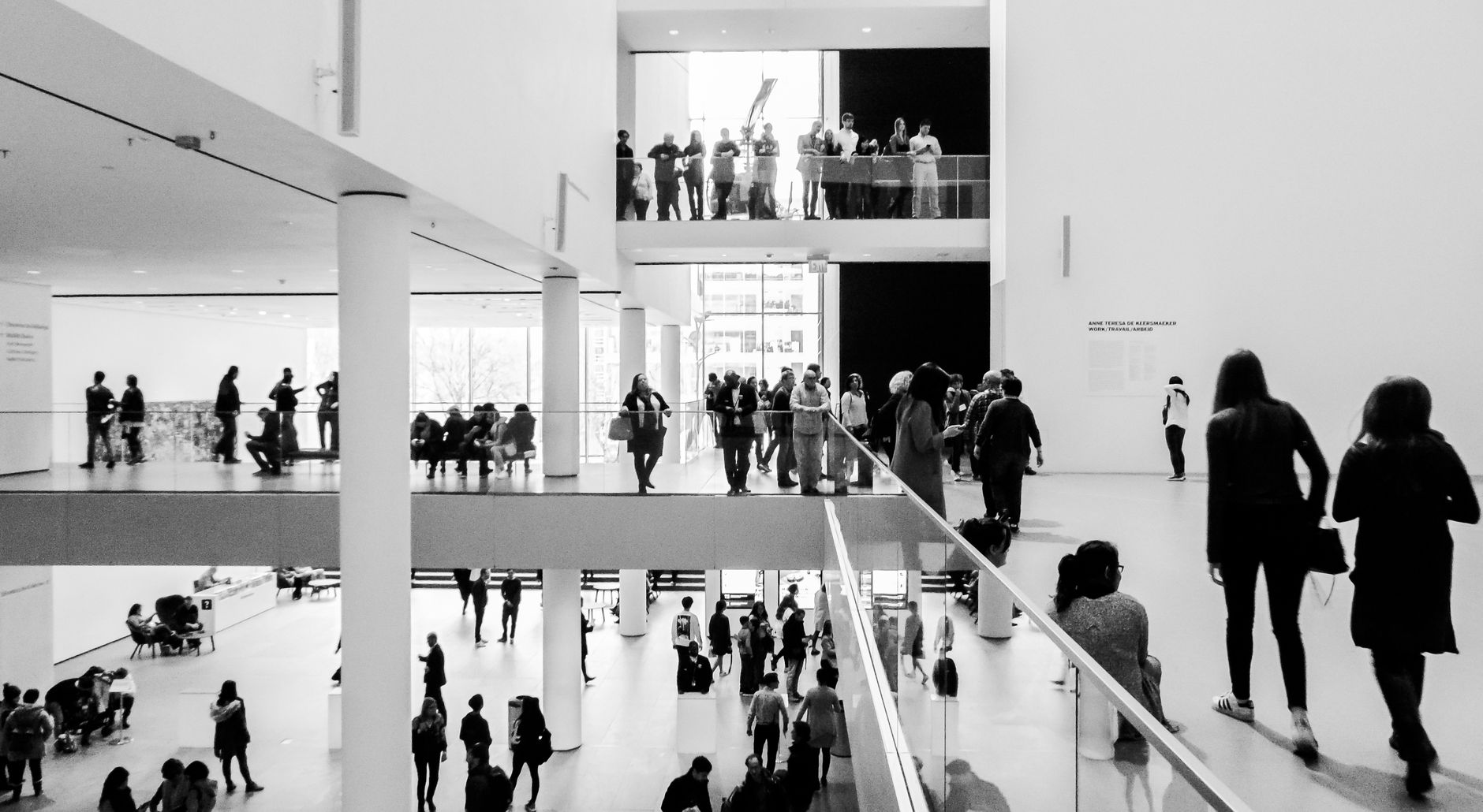 Artwork hanging in a museum gallery
