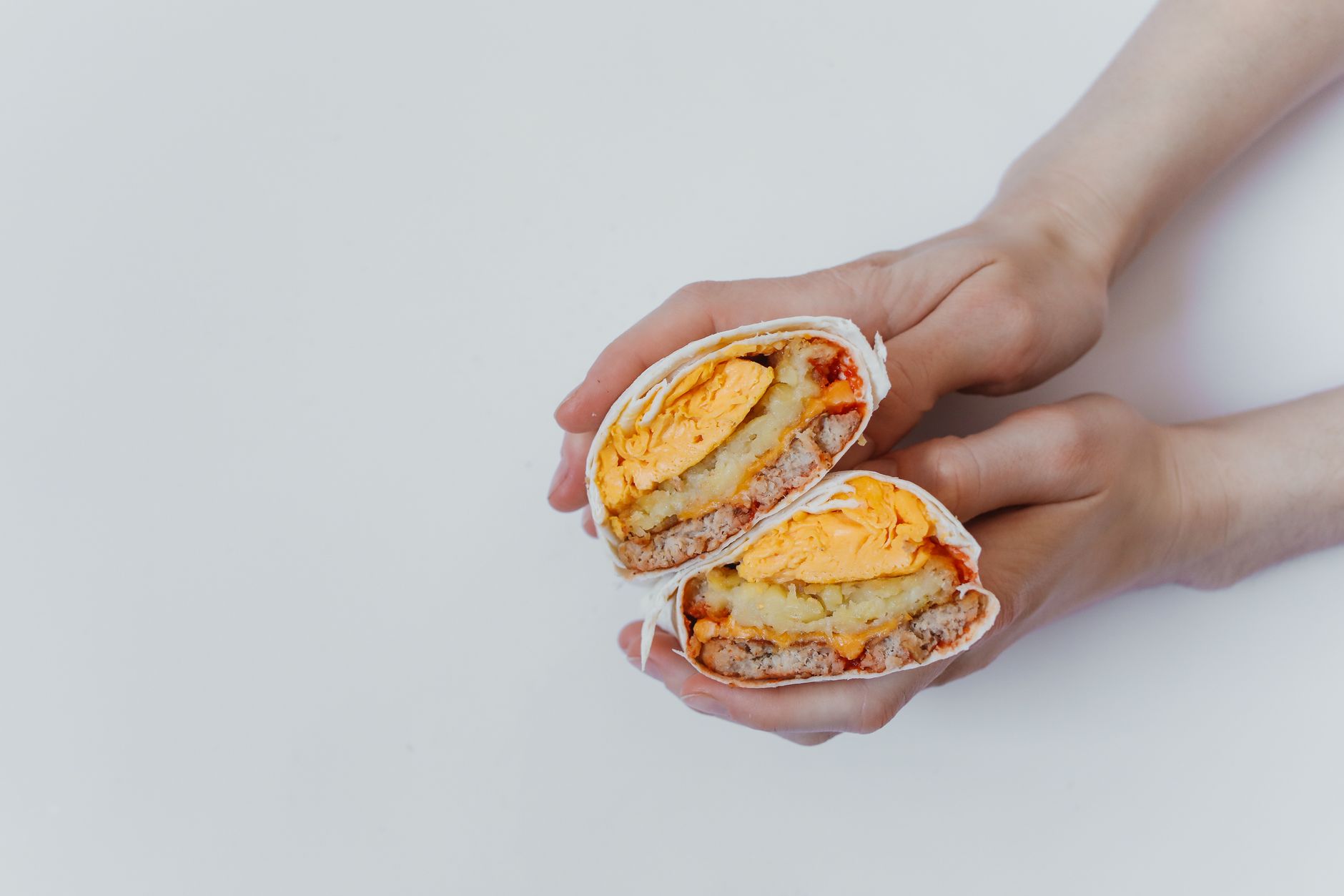 Burrito served fast-casual style