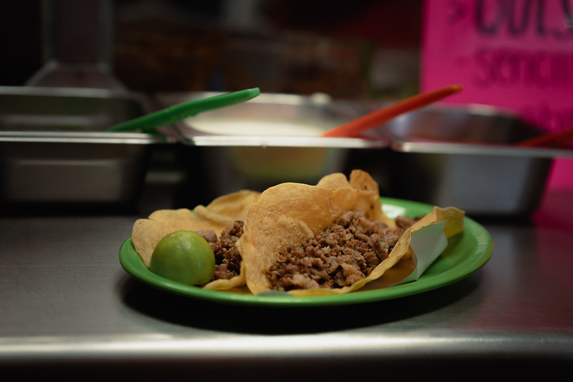 Plate of street tacos