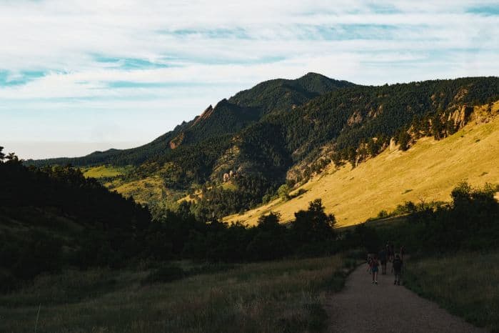 boulder hiking summit