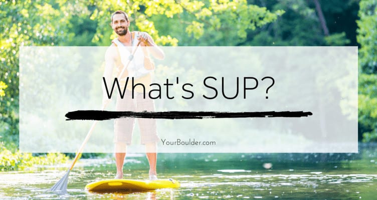 SUP paddleboard boulder co