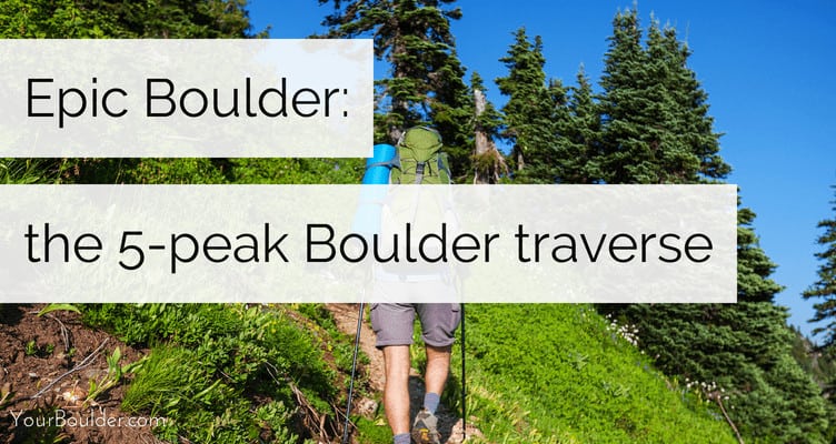 5 peak boulder traverse boulder hiking