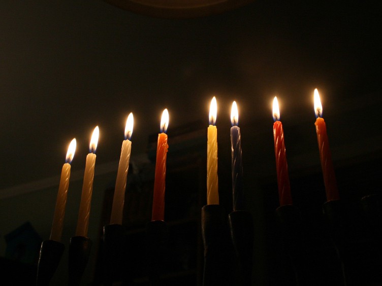 Hanukkah candles