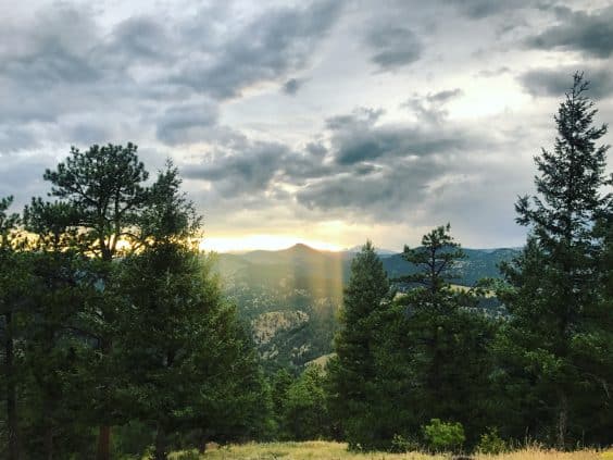 sunset hike boulder co