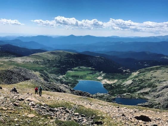 descent james peak boulder hike