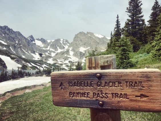 lake isabelle trailhead boulder hike