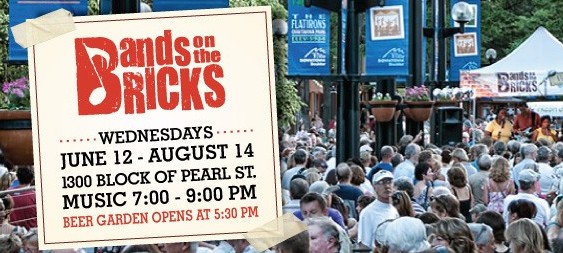 bands on the bricks boulder