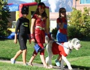 Super heroes! Also another excellent costume theme. 