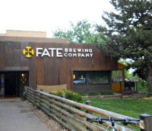 Fate Brewing front door boulder