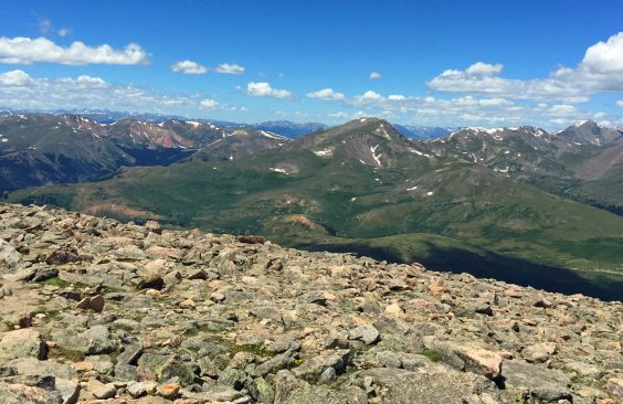 upper Bierstadt colorado 14er hike