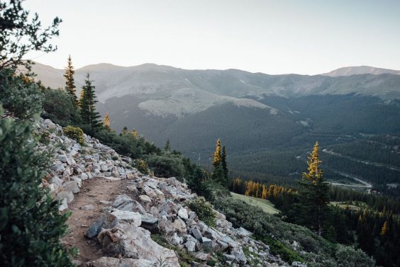 Quandary Peak boulder 14er hike