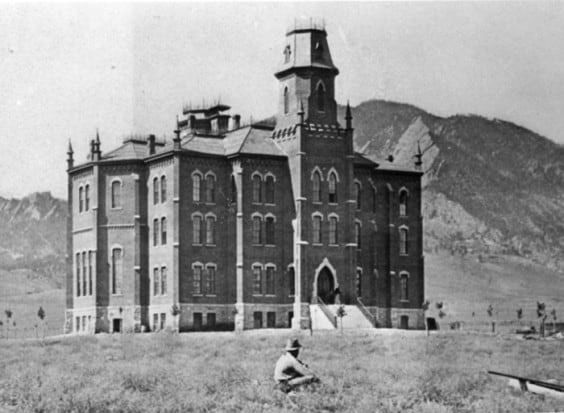 Old Main was the very first building constructed on the University of Colorado campus.
