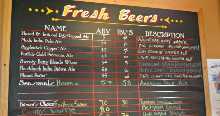 Boulder Beer tap board